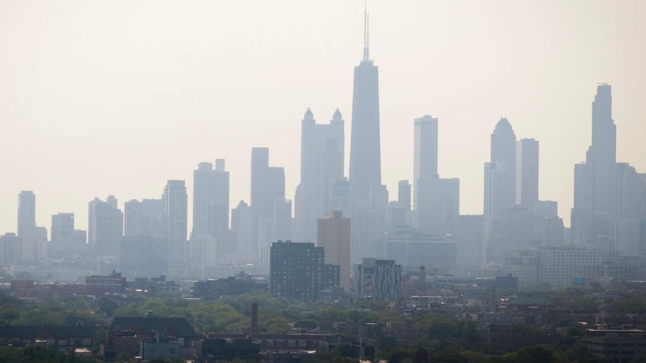 Smoky conditions that have reached the US periodically in recent weeks extended as far east Tuesday as Michigan, west into the Dakotas and Nebraska, and as far to the southeast as Georgia