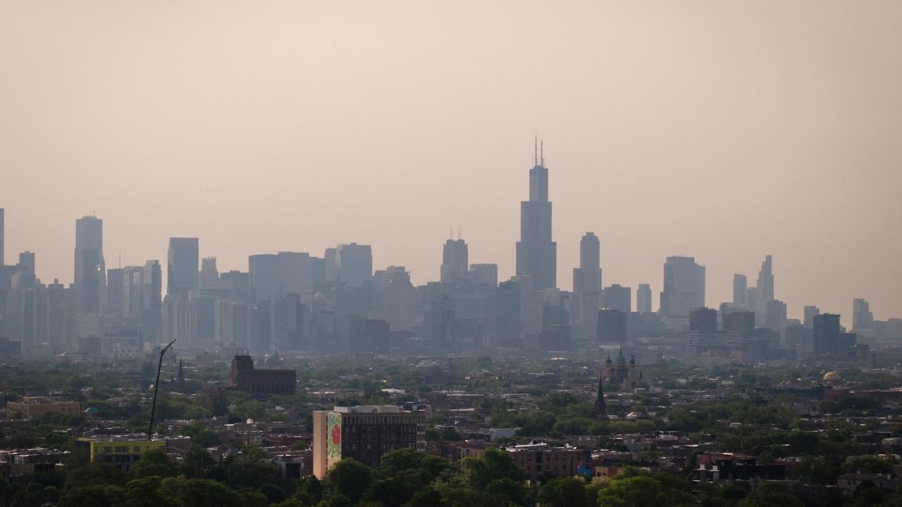 The Iowa Department of Natural Resources warned that air quality in a band from the state's southwest corner to the northeast could fall into the unhealthy category through Thursday morning
