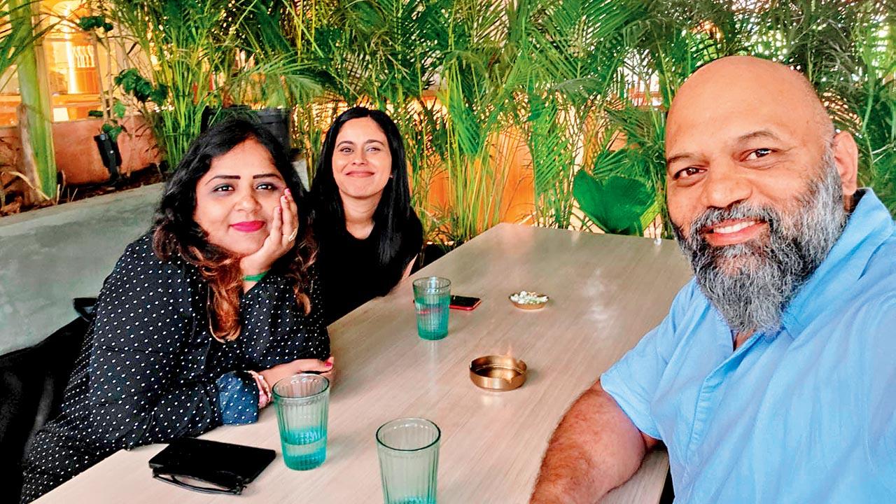 Dr Vidhya Shankar (left) and Prashant Pallath during a meeting
