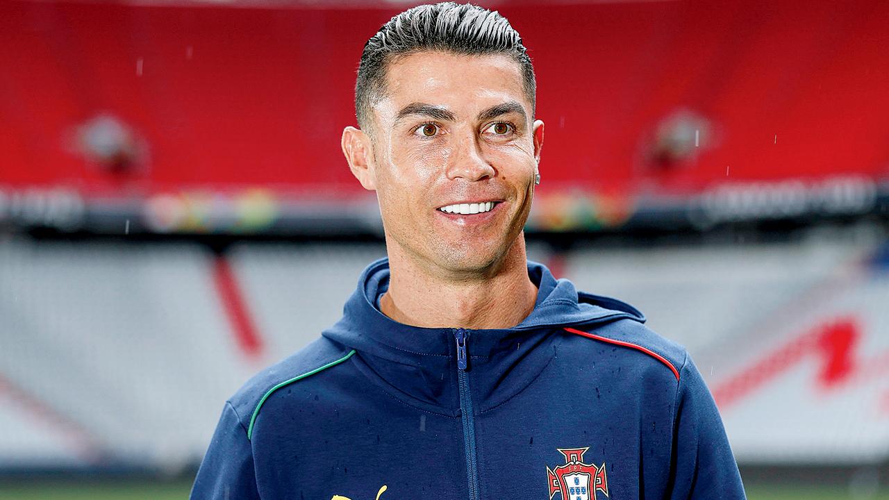 Portugal’s Cristiano Ronaldo in Munich on Saturday