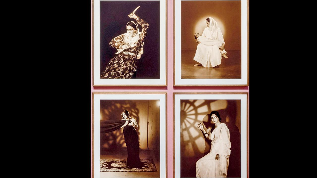 Frames from the exhibition in Japan.  PIC COURTESY/PUSHPAMALA N