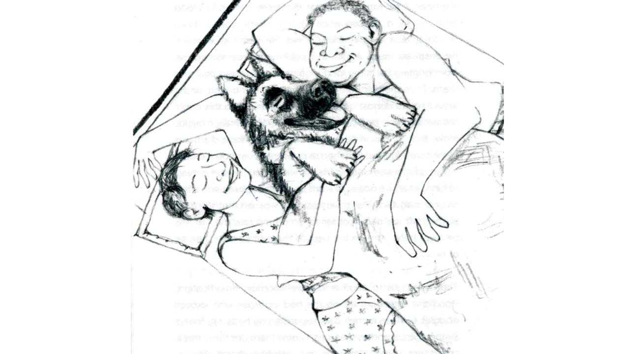 Ayesha Broacha’s illustrations vividly showcase Franco’s life with his family, the Treasurywallas, Homi, Roxy and Perry. ILLUSTRATIONS COURTESY/AYESHA BROACHA, HARPERCOLLINS INDIA