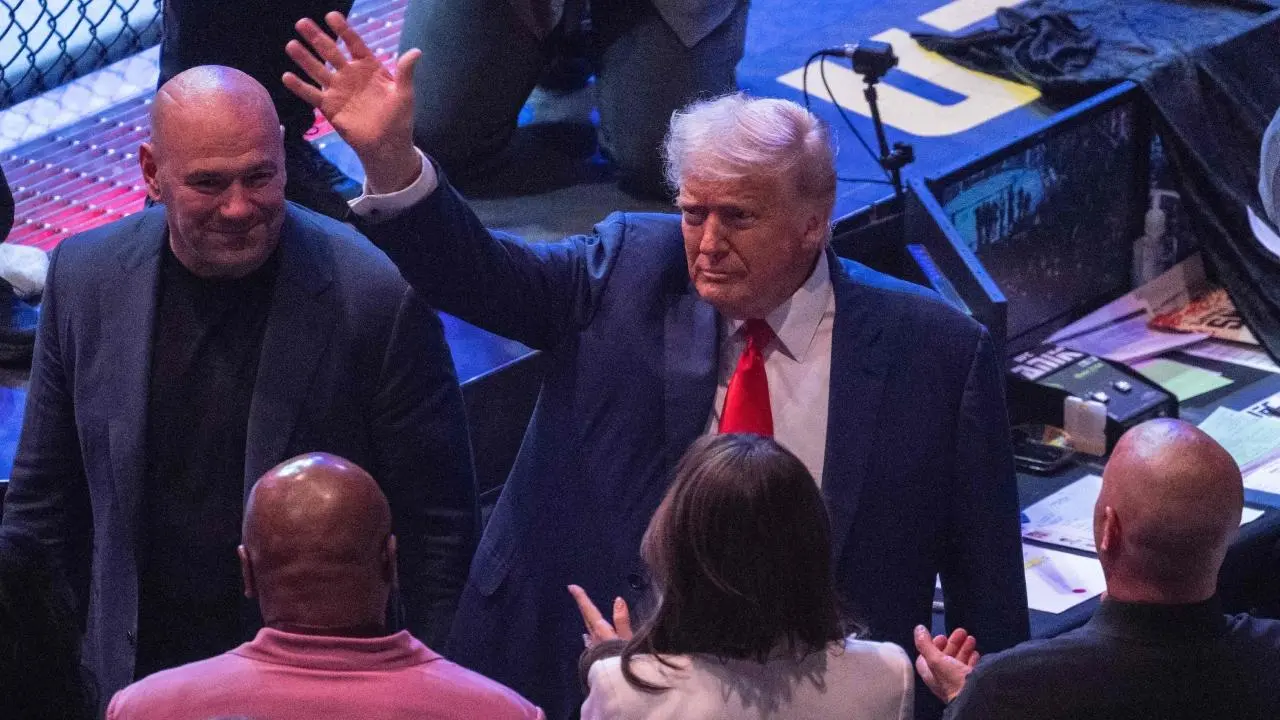 In Photos: Donald Trump attends UFC championship fight in New Jersey