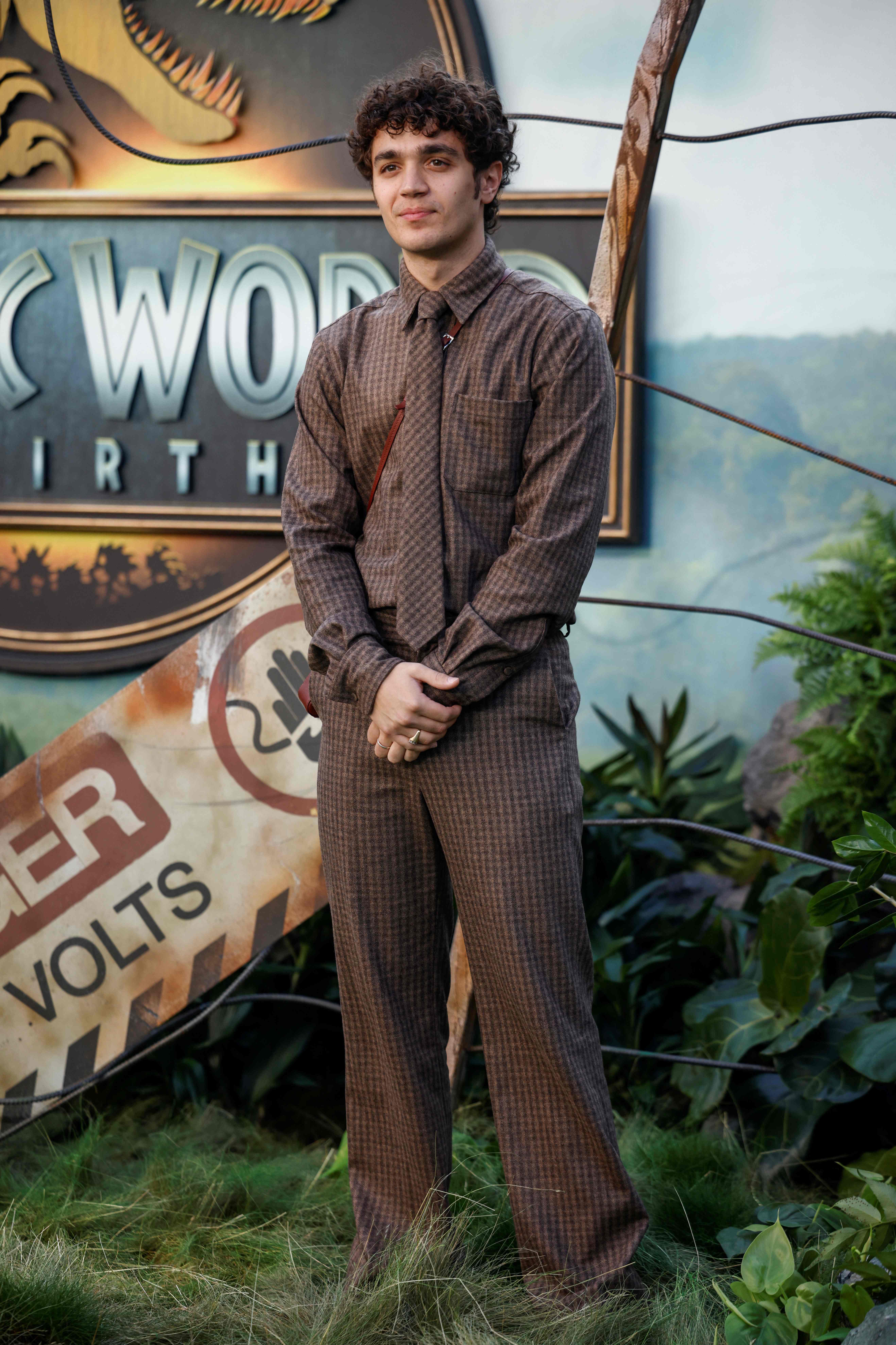 David Iacono
David Iacono appeared in a sharp brown jacket paired with a soft grey tee at the Jurassic World: Rebirth London premiere—effortlessly cool and smart