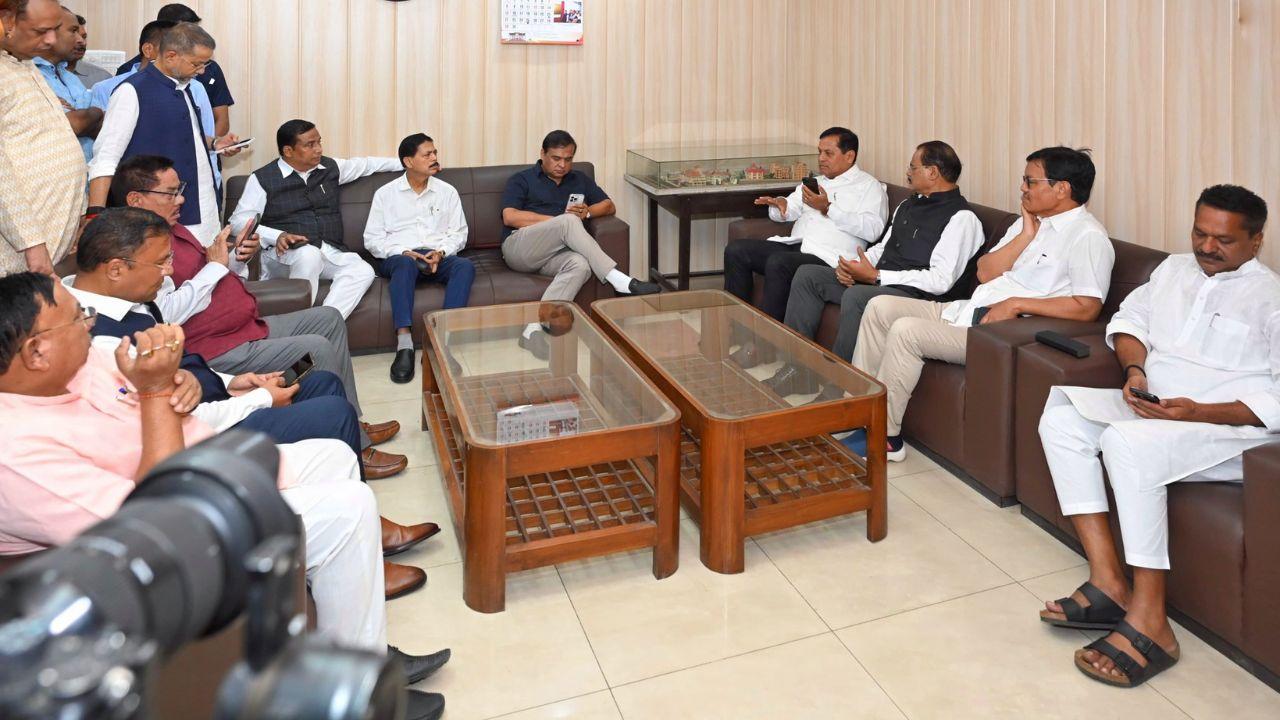 During submission of the nomination papers, both the candidates were accompanied by Chief Minister Himanta Biswa Sarma, Union minister Sarbananda Sonowal, BJP state president Dilip Saikia, AGP president Atul Bora and UPPL leader Urkhao Gwra Brahma