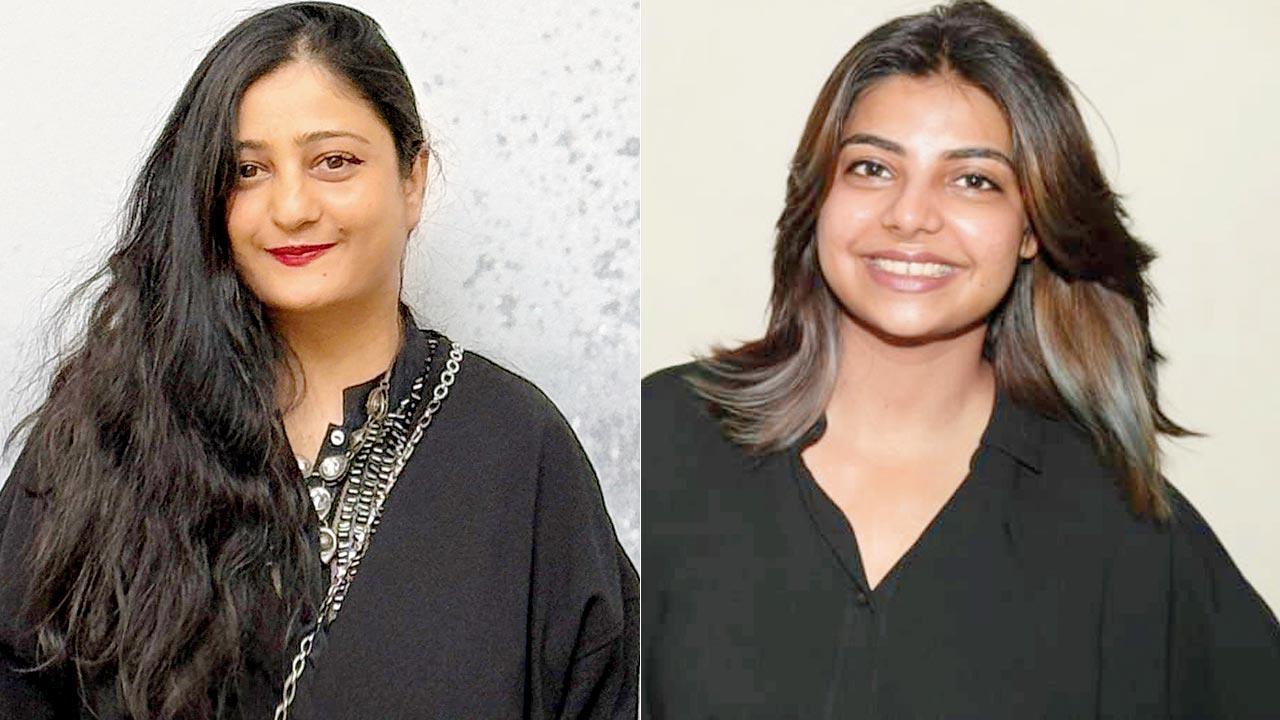 Charu Gaur, editor for Runway Square, and creative director and fashion strategist; (right) Lakshita Shivhare is a creative intern at a production house, here in Mumbai