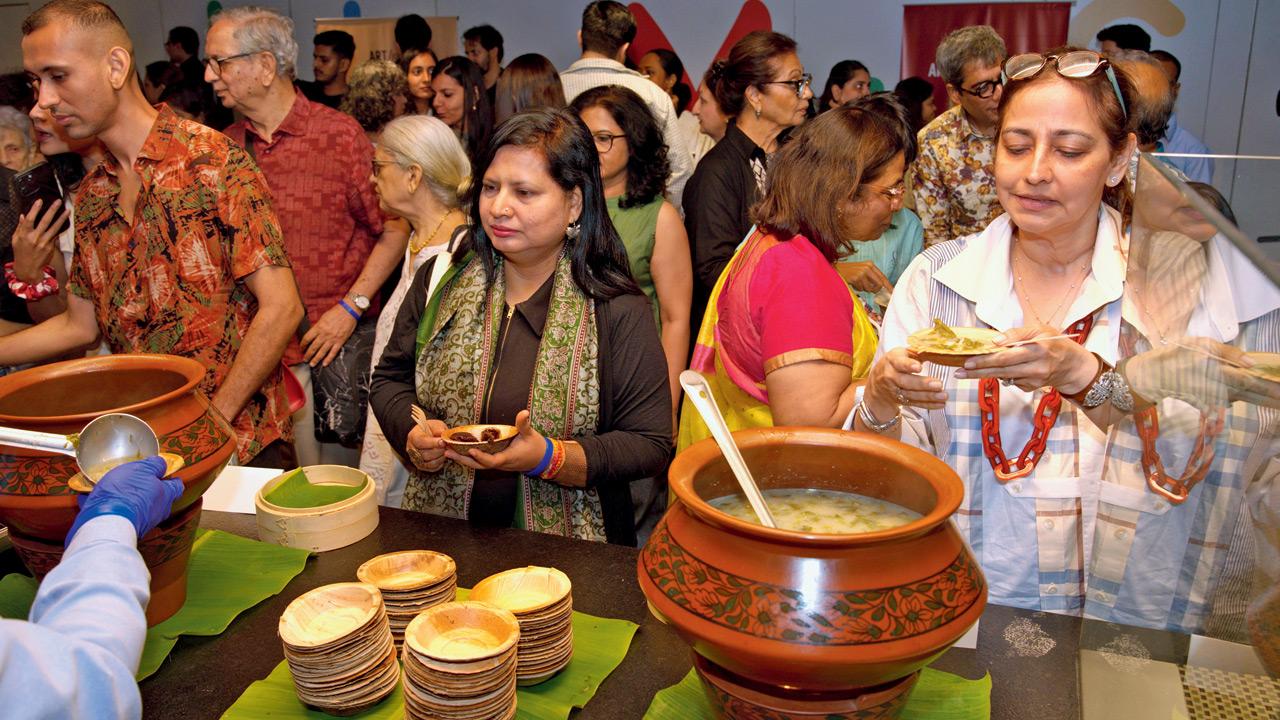 Guests enjoying traditional Naga dishes at the event. Pics courtesy/MuSo