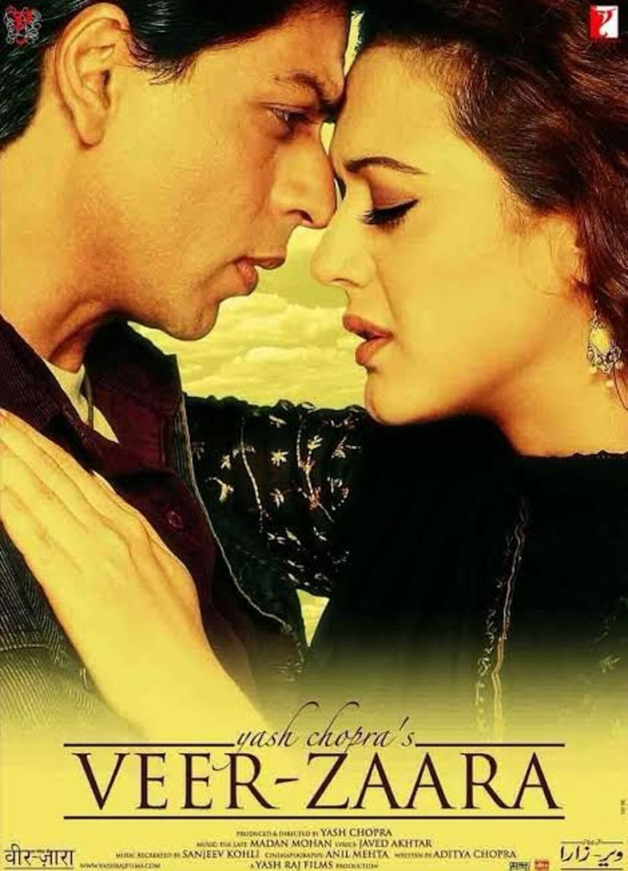 Veer-Zaara (2004)
This cross-border love story brought out SRK’s soft, soulful side, showing love’s ability to endure time and borders