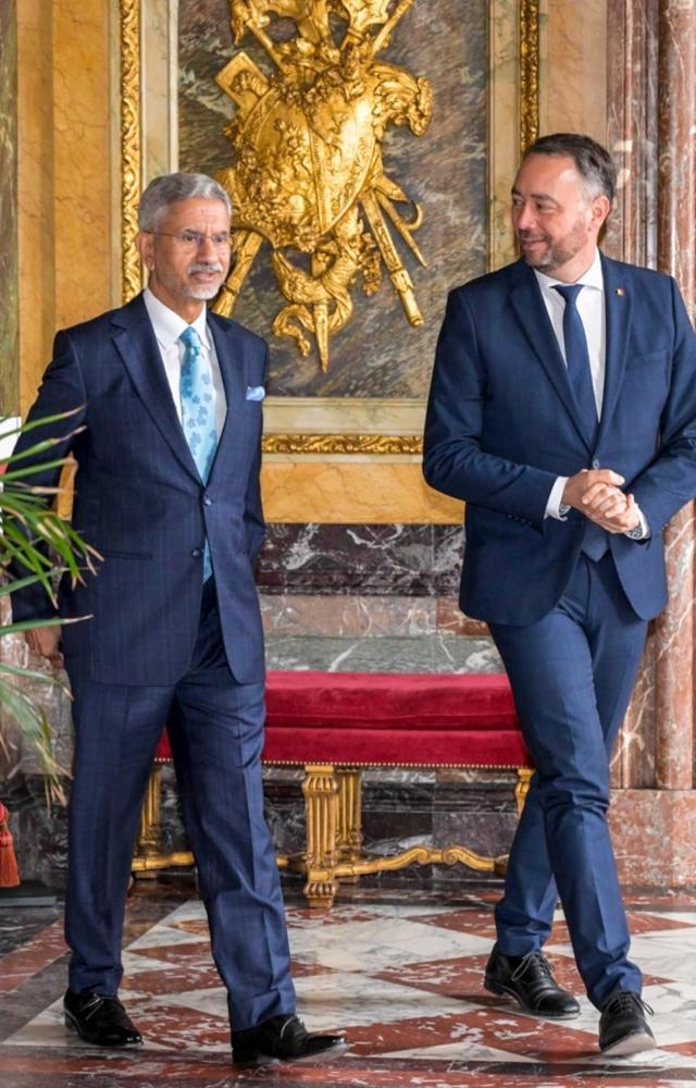 Jaishankar holds discussions with Belgium counterpart