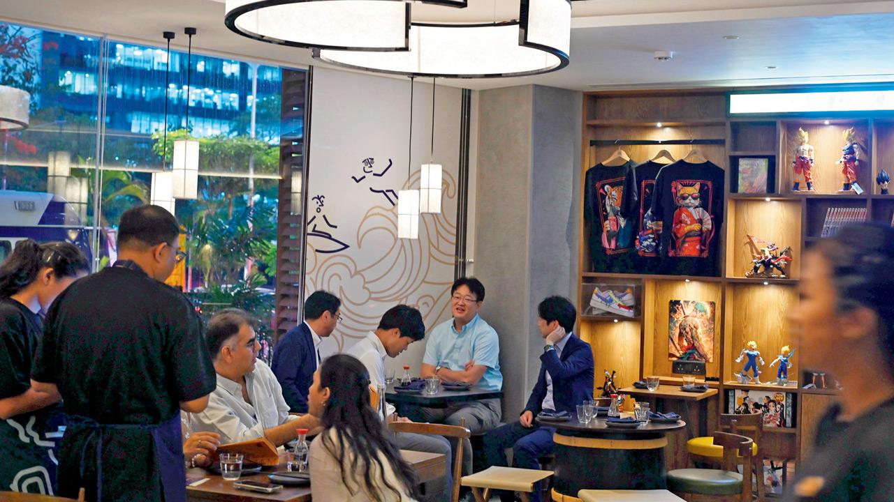 The eatery has anime- and manga-inspired elements