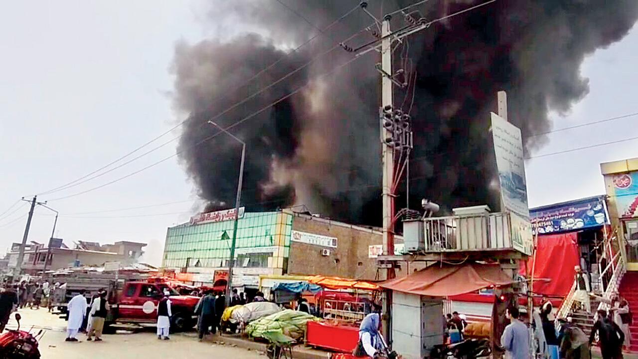 Afghanistan: Massive fire sparks alarm in western Kabul market