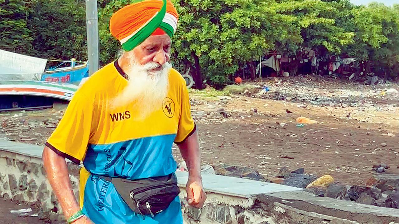 Rajinder Singh in action. PIC COURTESY/CITY STRIDE CLUB