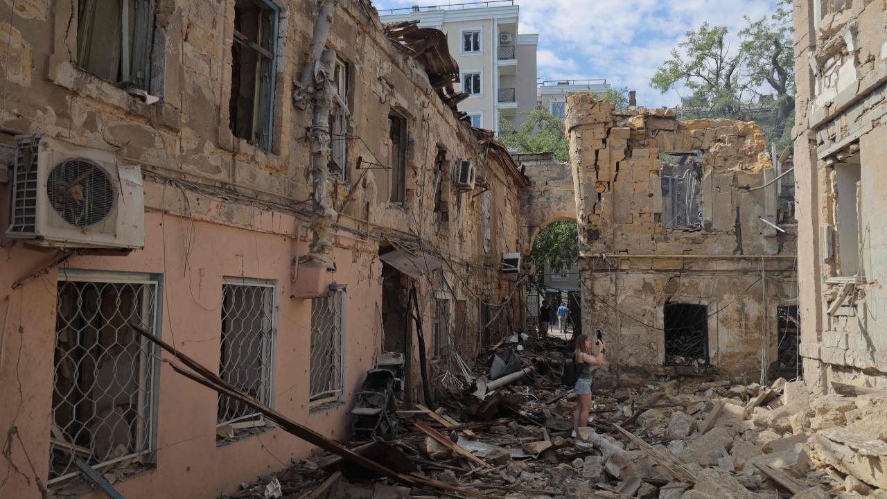Tuesday's attack on Kyiv was part of a sweeping barrage as Russia once again sought to overwhelm Ukrainian air defenses. Russia fired more than 440 drones and 32 missiles in what Zelenskyy called one of the biggest bombardments of the war, which began on Feb. 24, 2022