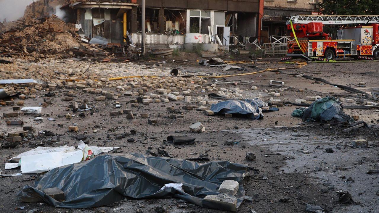 Russian missile and drone strike across Ukraine kills three in Kyiv