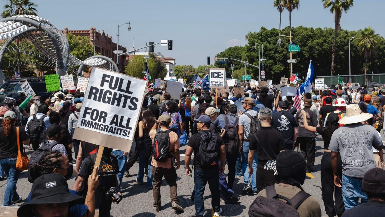 During a news conference, California Attorney General Rob Bonta has strongly criticised Trump's decision to federalise the state's National Guard troops, calling it 