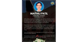 Ahmedabad plane crash: Maithili Patil’s flight of sacrifice ends in sorrow