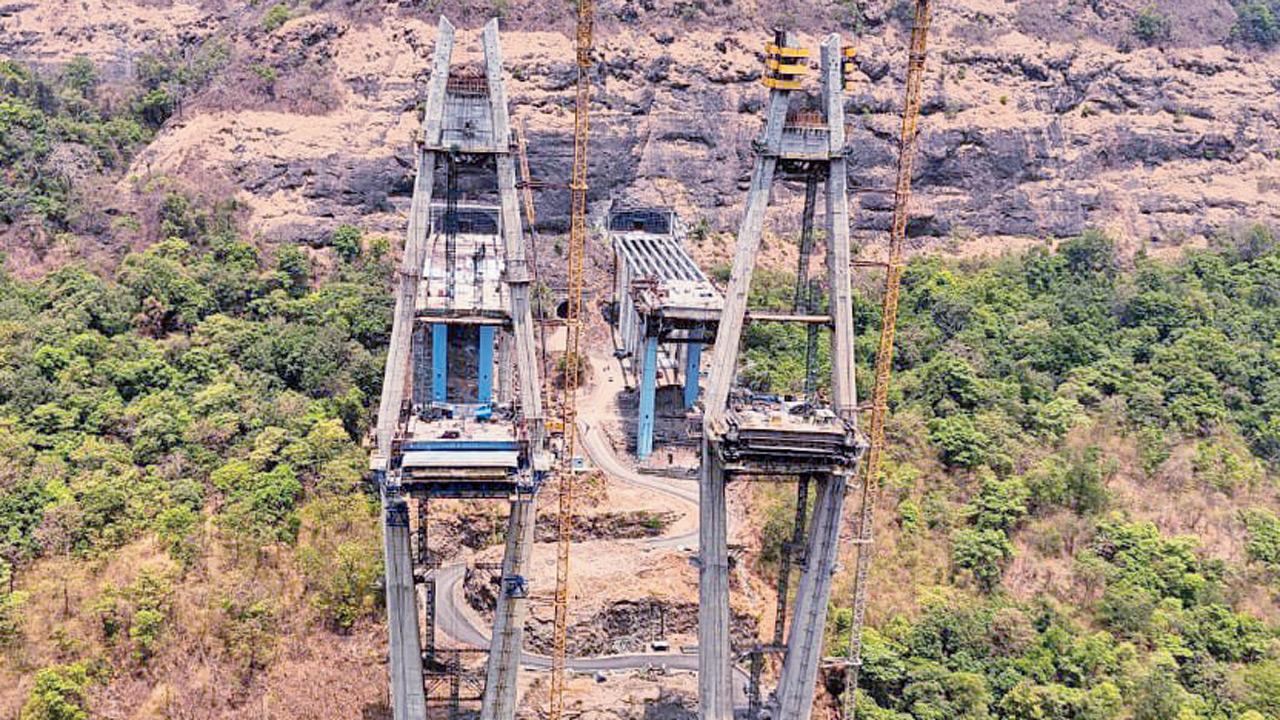 At 170 metres in height, the cable-stayed bridge is as tall as a 45-storey building. Pics/MSRDC