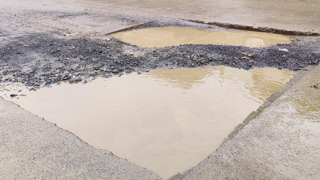 An internal road near MMRDA Grounds, BKC