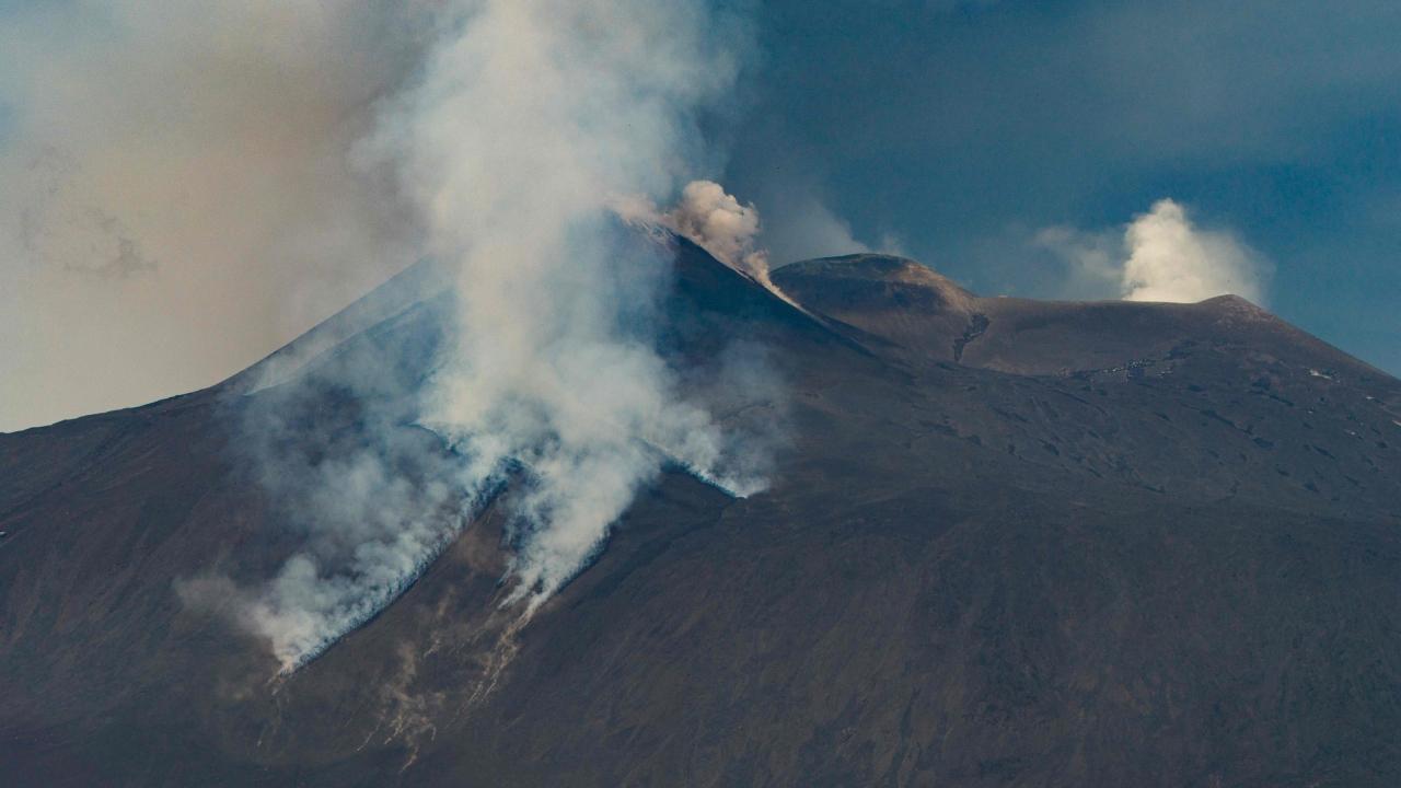 Excursions are popular on Etna, which is some 3,300 metres (nearly 11,000 feet) high, with a surface area of some 1,200 square kilometres (about 460 square miles)