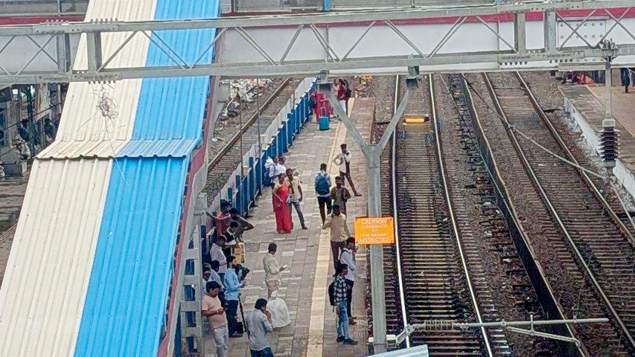 Western Railway’s Dadar station: Platform 4 has uncovered patches at  both ends 