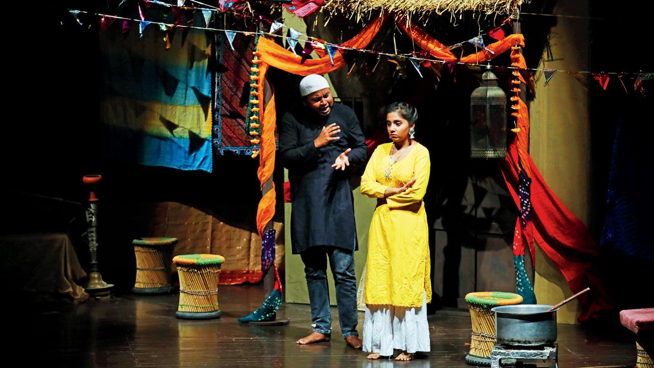 The settings, language and music in the play (above) cater to the principles of Natyashastra