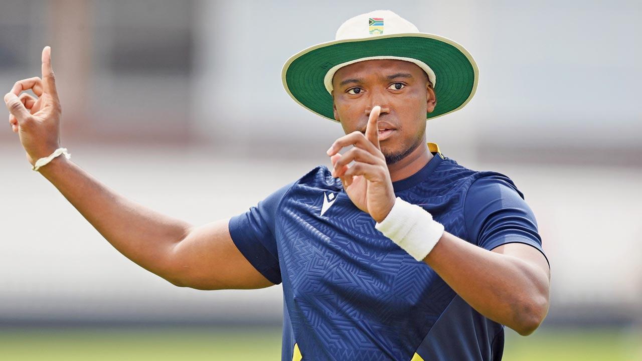 SA pacer Lungi Ngidi at Lord’s  on Monday