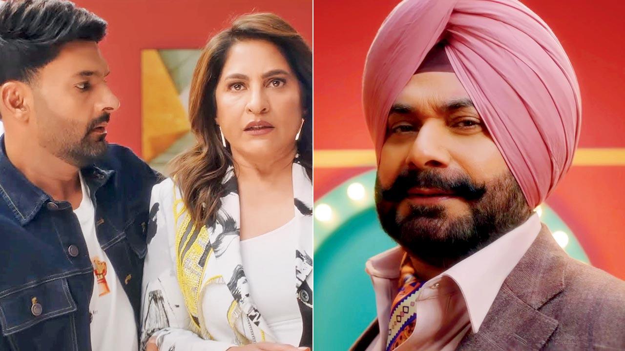 Kapil Sharma with Archana Puran Singh; Navjot Singh Sidhu