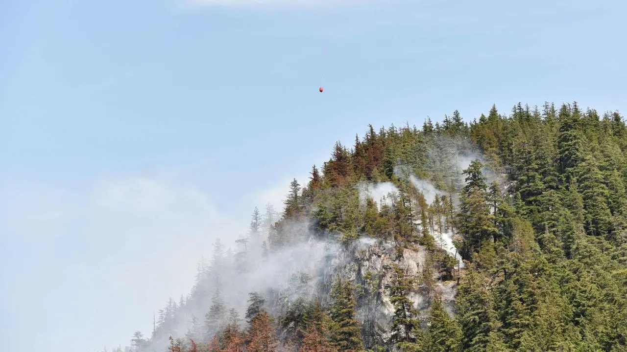 Oregon wildfire closes nearly 20 miles of interstate in Columbia River Gorge