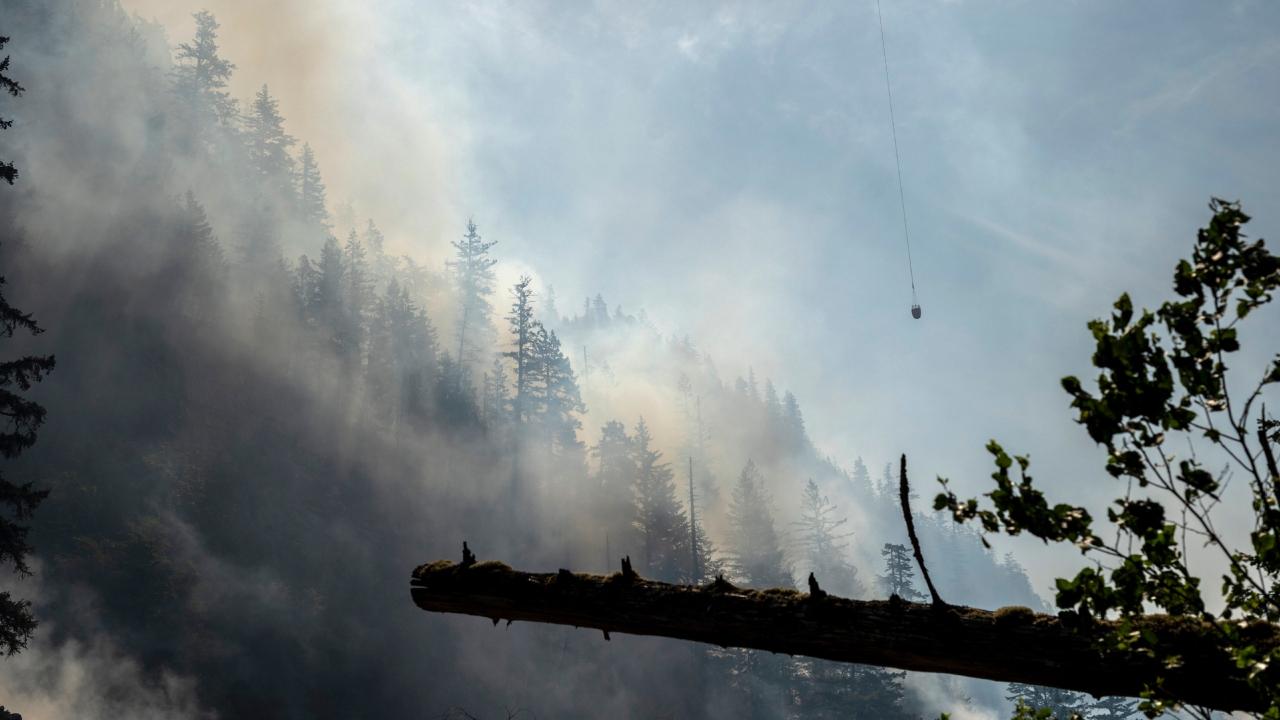 Residents of more than 700 homes were ordered to evacuate in an area stretching northwest of The Dalles along I-84 and further inland, according to the Wasco County Sheriff's Office. Residents of more 1,352 homes were told to prepare to leave, including in part of the town's northern end