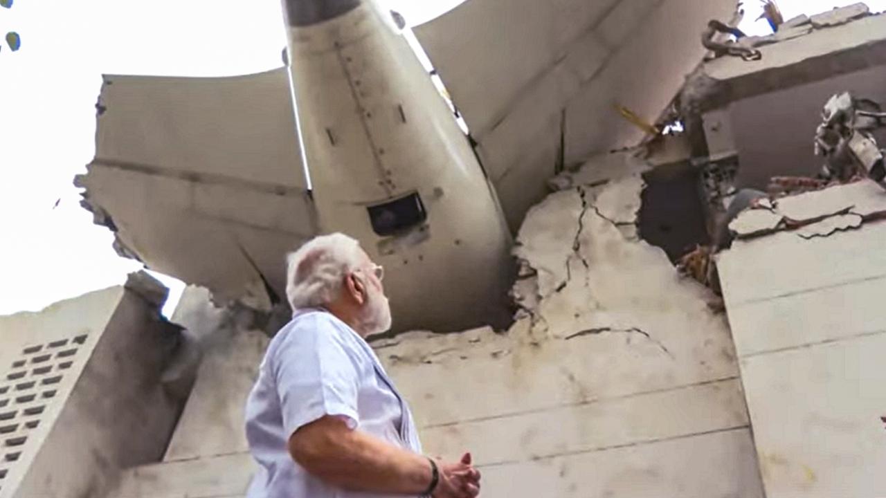 In Photos: PM Narendra Modi visits Ahmedabad plane crash site