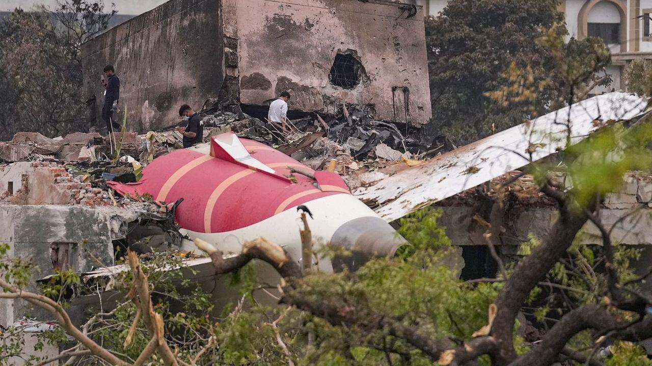Ahmedabad plane crash: Gujarat ATS recovers DVR from crashed AI flight debris