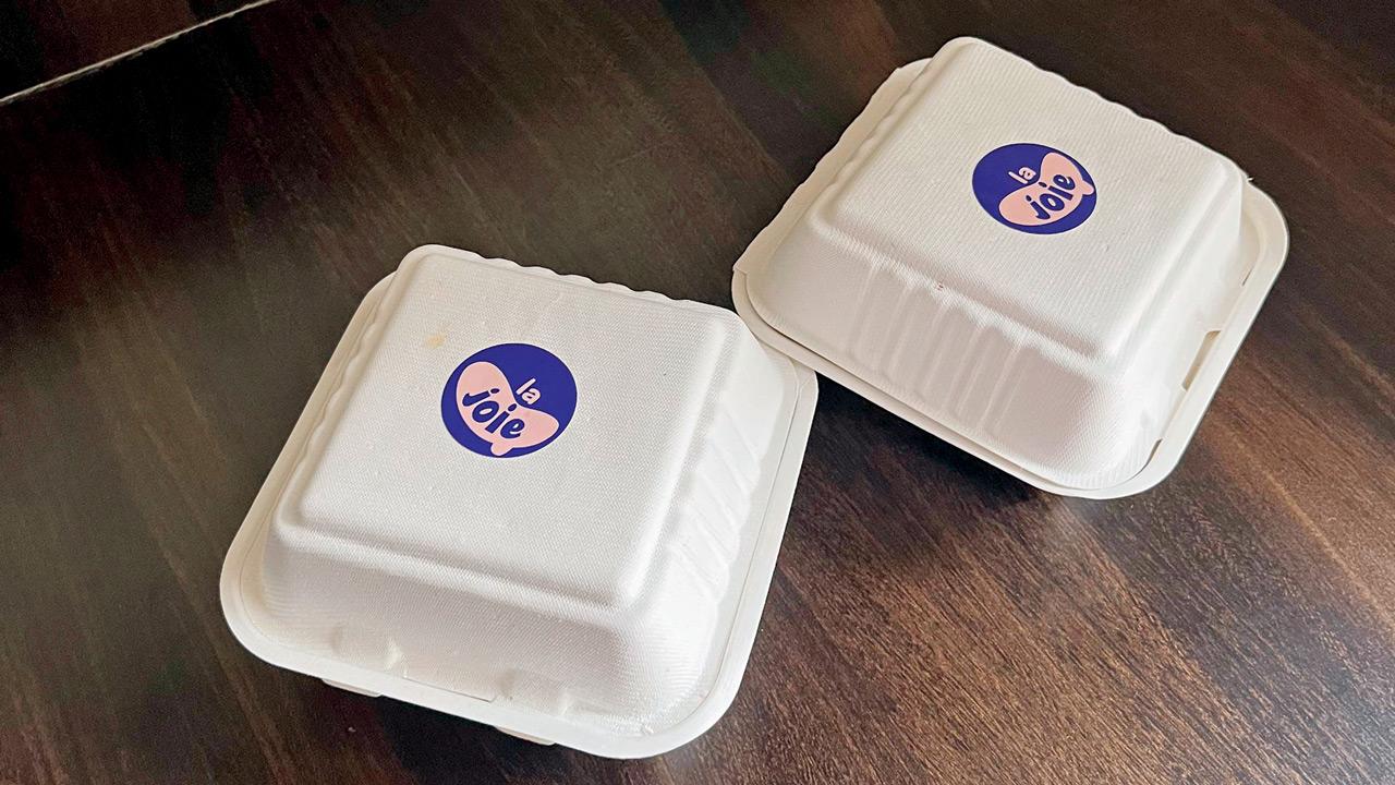 The desserts come in sturdy, roomy bento boxes