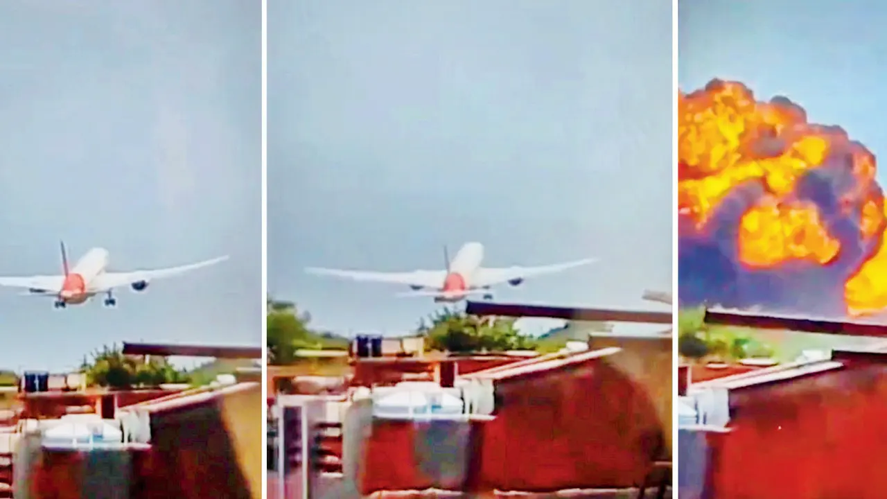Ahmedabad Plane Crash: AI jet falls from sky, slams into med hostel