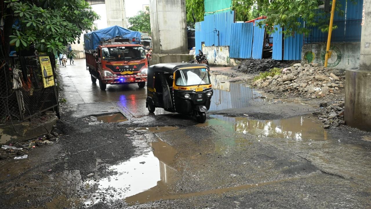 Commuters and motorists face difficulties in navigating the stretch, as vehicles are forced to slow down or swerve to avoid the damaged patches, increasing the risk of accidents, especially during heavy rains