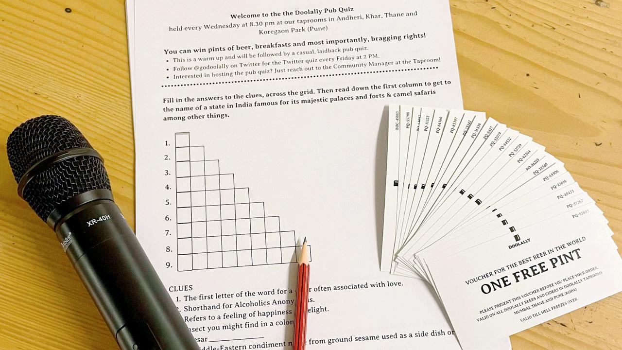 Quizzers fill this sheet to participate and win coupons as rewards