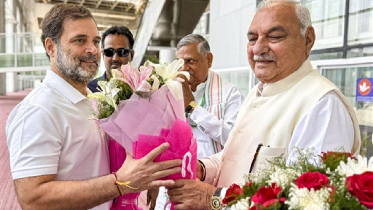 Meanwhile, all senior Congress leaders offered suggestions on reorganizing the party unit and strengthening the District Congress Committees (DCC) and the Congress in Haryana. Later, Gandhi met with AICC and PCC observers as the Haryana unit prepared to begin building its organizational cadre