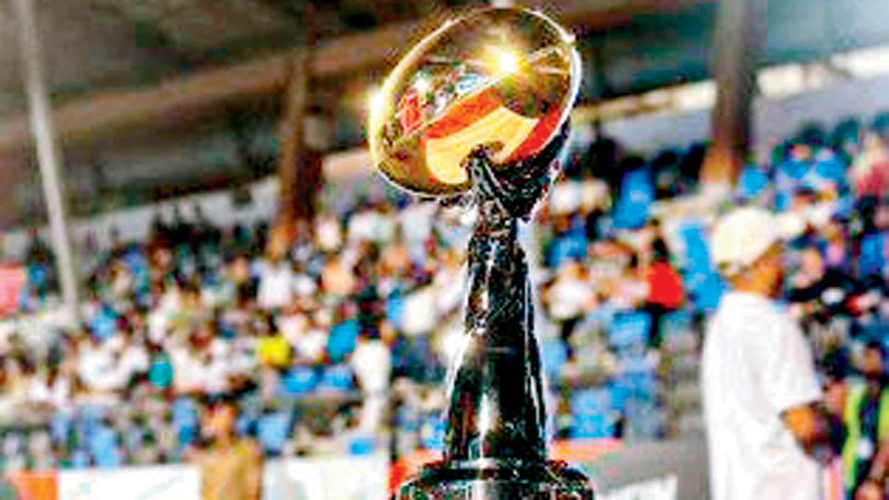 The Rugby Premier League 2025 trophy. Pic/RPL Instagram account