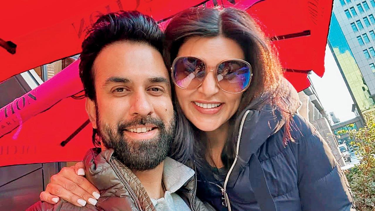 (From left) Rajeev Sen and Sushmita Sen