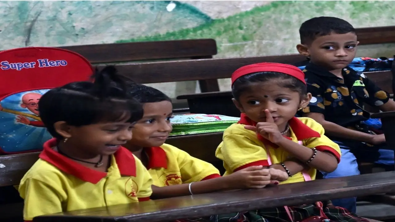 Back to school: Heartwarming photos of Mumbai’s tiny tots returning to class 