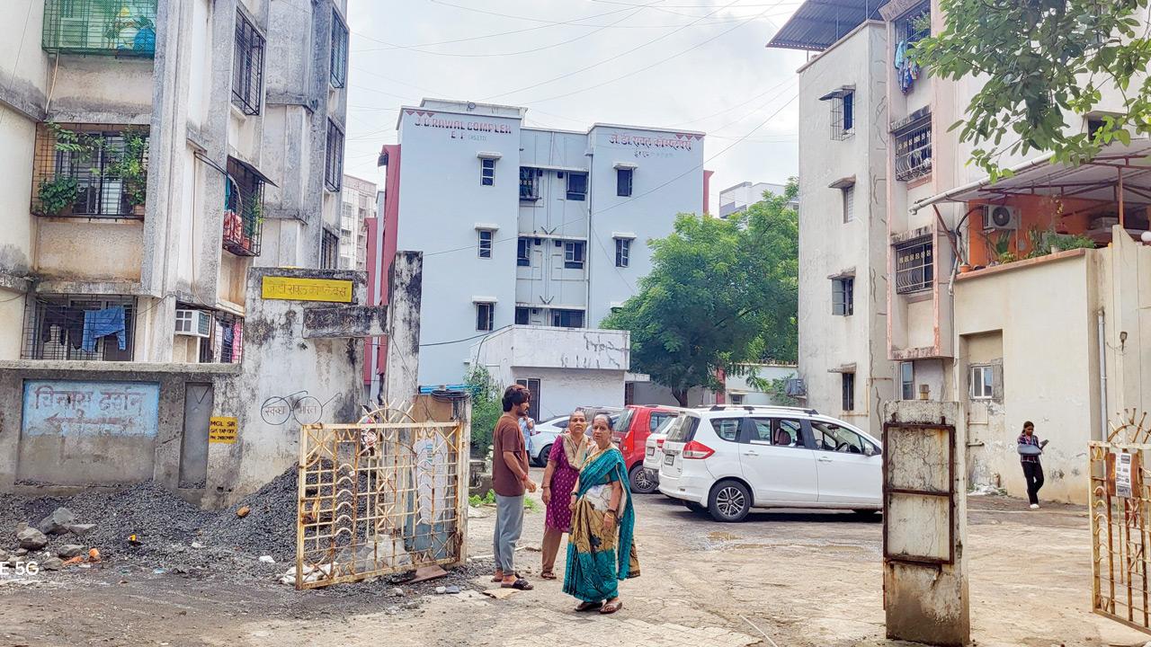Rawal Compound in Badlapur, where Pathak’s family resides. Pics/Shrikant Khuperkar