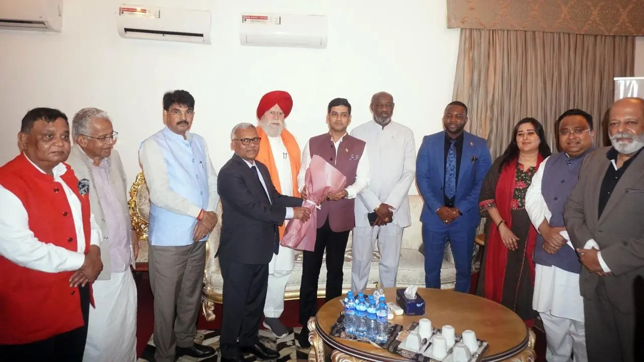In Photos: Shiv Sena MP Shrikant Shinde leads all-party delegation in Liberia