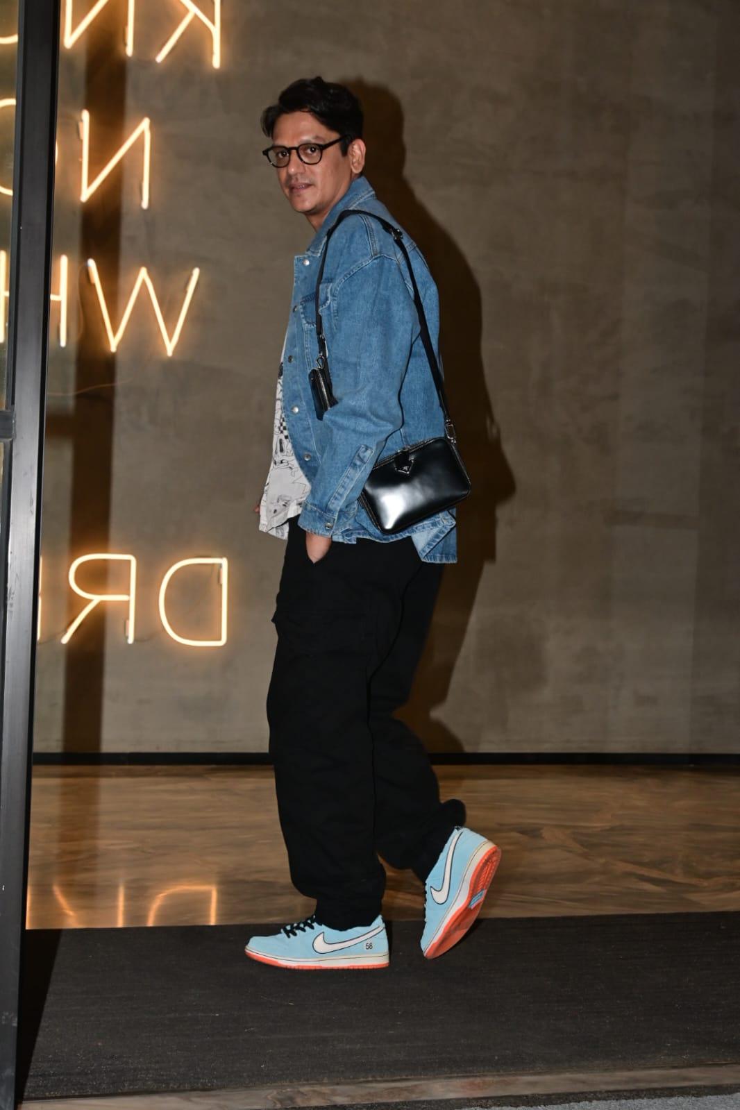 Last night, Vijay Varma was snapped at Excel Entertainment’s office for a special screening of Cannes return Homebound, starring Ishaan Khatter and Janhvi Kapoor