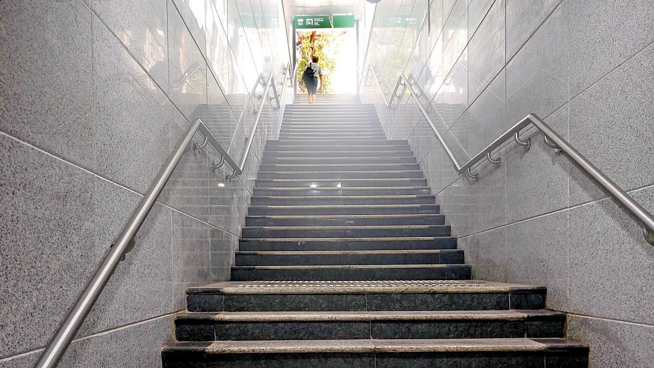 Stairs and steps make this a Metro path to good health