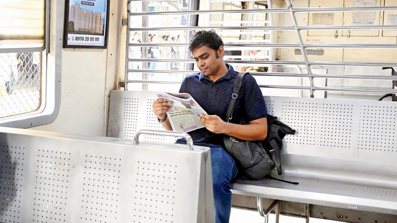 Pratham Mrabhakar is full of train travel hacks. Pics/Ashish Raje
