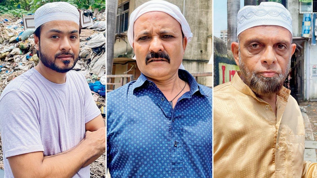Gulzar Shaikh, a local resident; Ishtyaq Ansari, a resident; Illyas Suleman Desai, a resident 