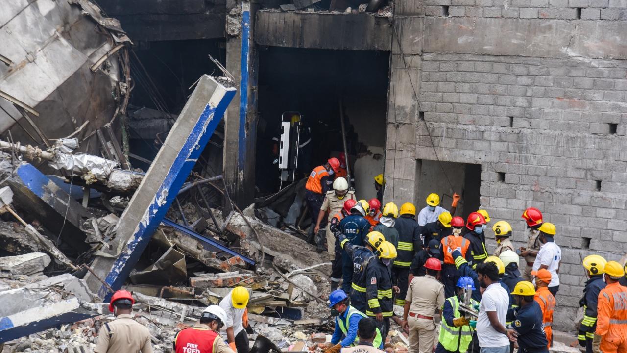 Venkatswamy said 12 of the 34 injured people were critical and put on ventilator support in the hospitals. The respiratory system of these victims is under stress due to the burn injuries, he said