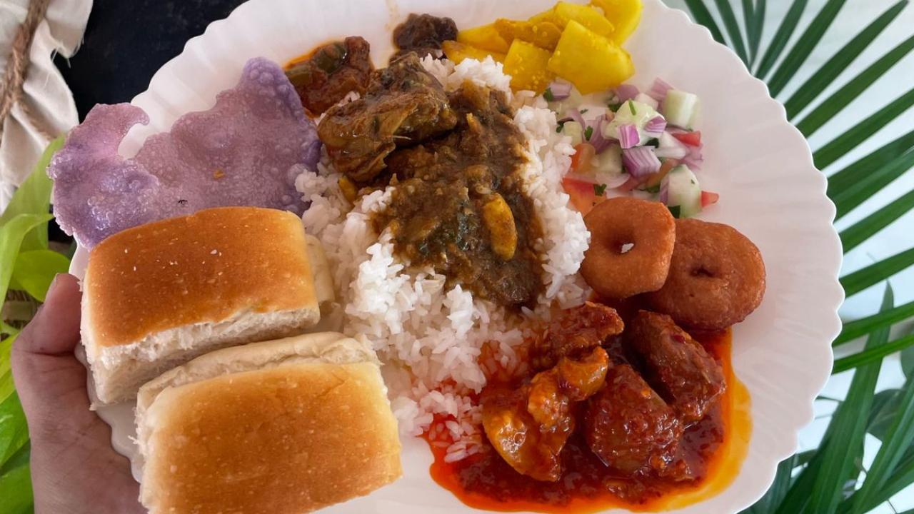 The celebration is incomplete without food, and with that a traditional East Indian feast. While Ulhas says there is also a tradition of making fugiyas (mildly sweet and deep-fried fermented dough balls), Natasha adds that the son-in-law is usually treated to dishes such as pork indyal (vindaloo) and chicken roast, which are some of the delicacies