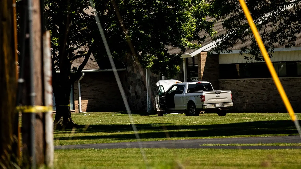 US: Police say man opened fire outside church before staff fatally shot him