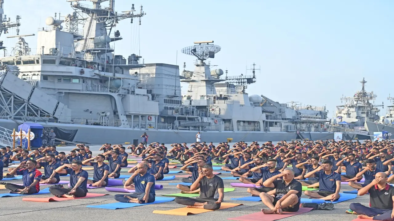 Indian Navy gears up for 11th International Day of Yoga
