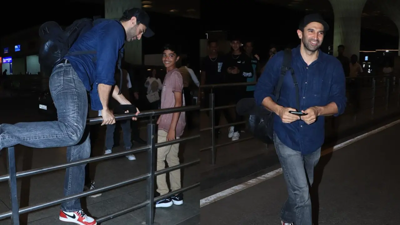 Watch: Aditya Roy Kapur’s fun banter with paparazzi at Mumbai airport